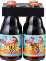 Bootjes Bier 4pack met flesjes van 33cl